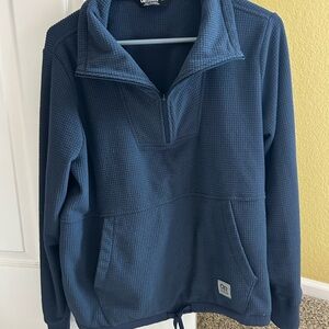 Outdoor Research Women's Deep Navy Waffle Trail Mix Half-Zip Pullover